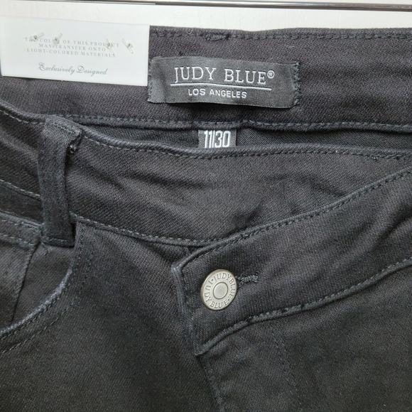 Judy Blue High Waisted Dad Crossover Jeans Size 11/30 - Picture 4 of 9